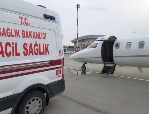 Van’da kalp yetmezliği olan bebek, ambulans uçakla Eskişehir’e götürüldü