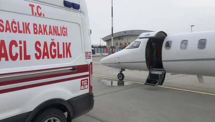 Van’da kalp yetmezliği olan bebek, ambulans uçakla Eskişehir’e götürüldü