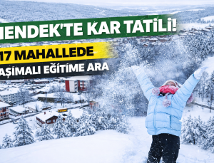 Hendek’te Kar Nedeniyle Taşımalı Eğitime Ara Verildi