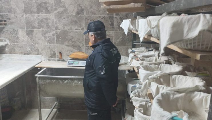 Zabıta Ekiplerinden Fırın ve Marketlere Sıkı Denetim