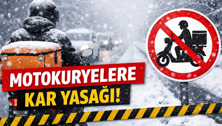 Sakarya’da Kar Nedeniyle Motokuryelere Trafik Yasağı