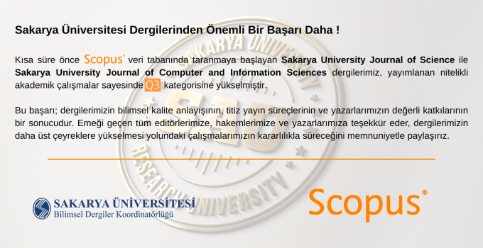 Sakarya Üniversitesi’nden Uluslararası Yayın Başarısı