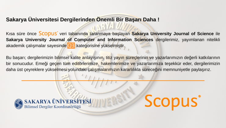 Sakarya Üniversitesi’nden Uluslararası Yayın Başarısı