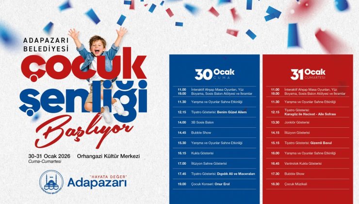 Adapazarı’nda Çocuk Şenliği