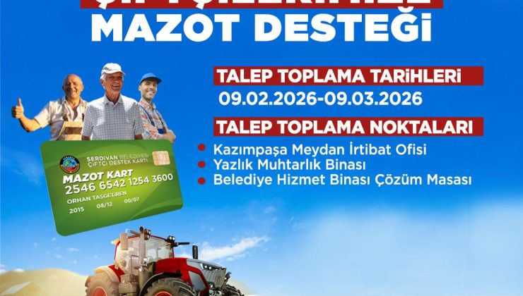 Serdivan’da Üreticiye Mazot Desteği: Başvurular 9 Şubat’ta Başlıyor