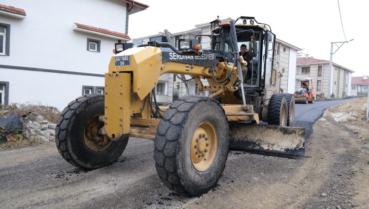 Serdivan’da Çam Sokak Sıcak Asfaltla Yenilendi